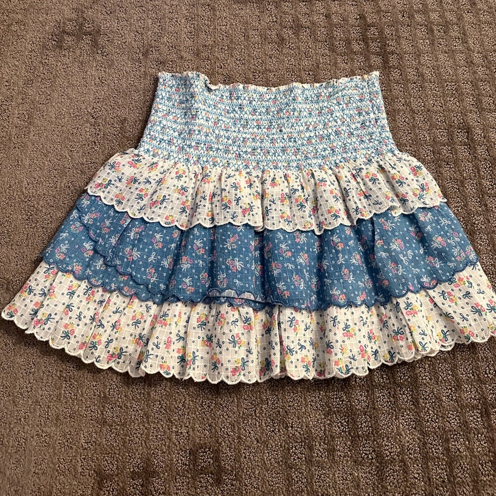 LOVESHACKFANCY Mini Skirt
